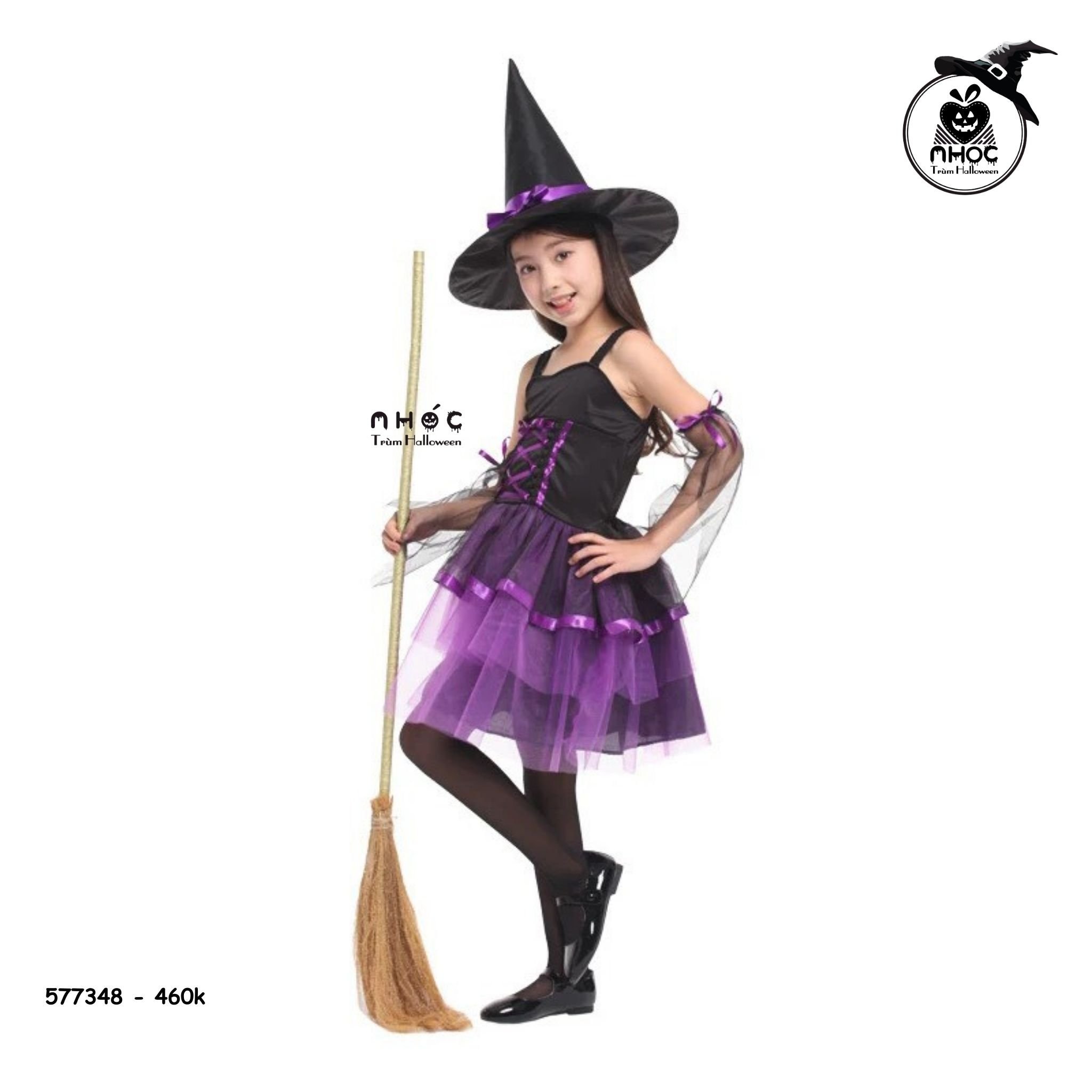 Đầm Halloween Lovely Witch Girl - Tím - Size L - 130460