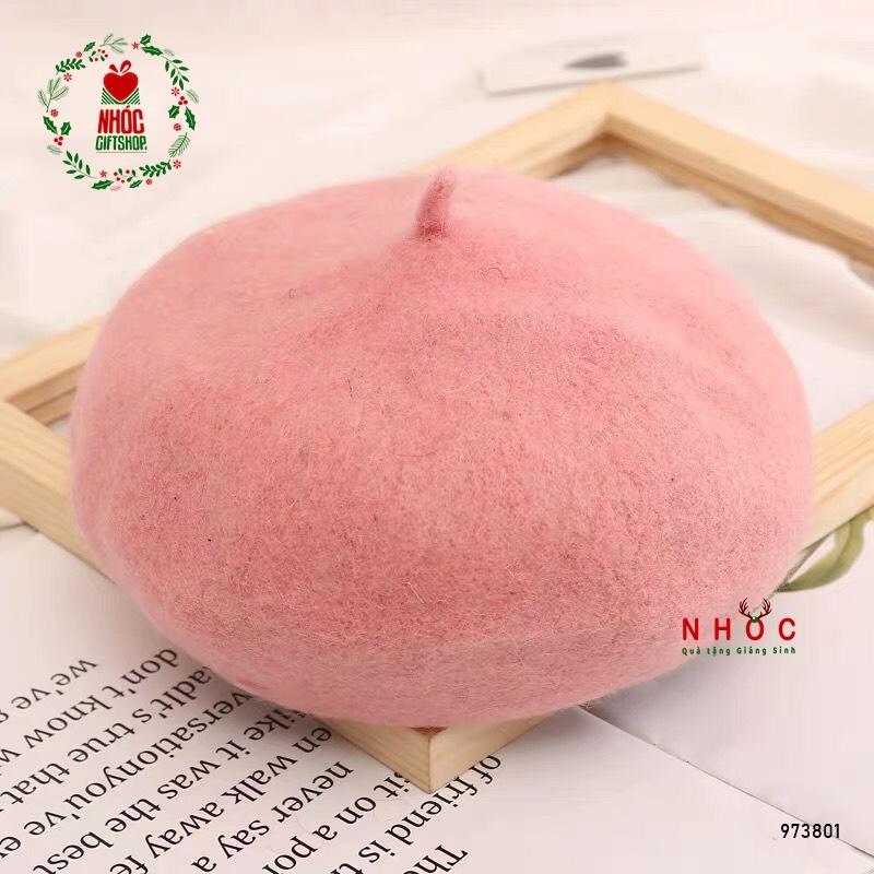 Nón nỉ bánh tiêu - Hồng - 14001