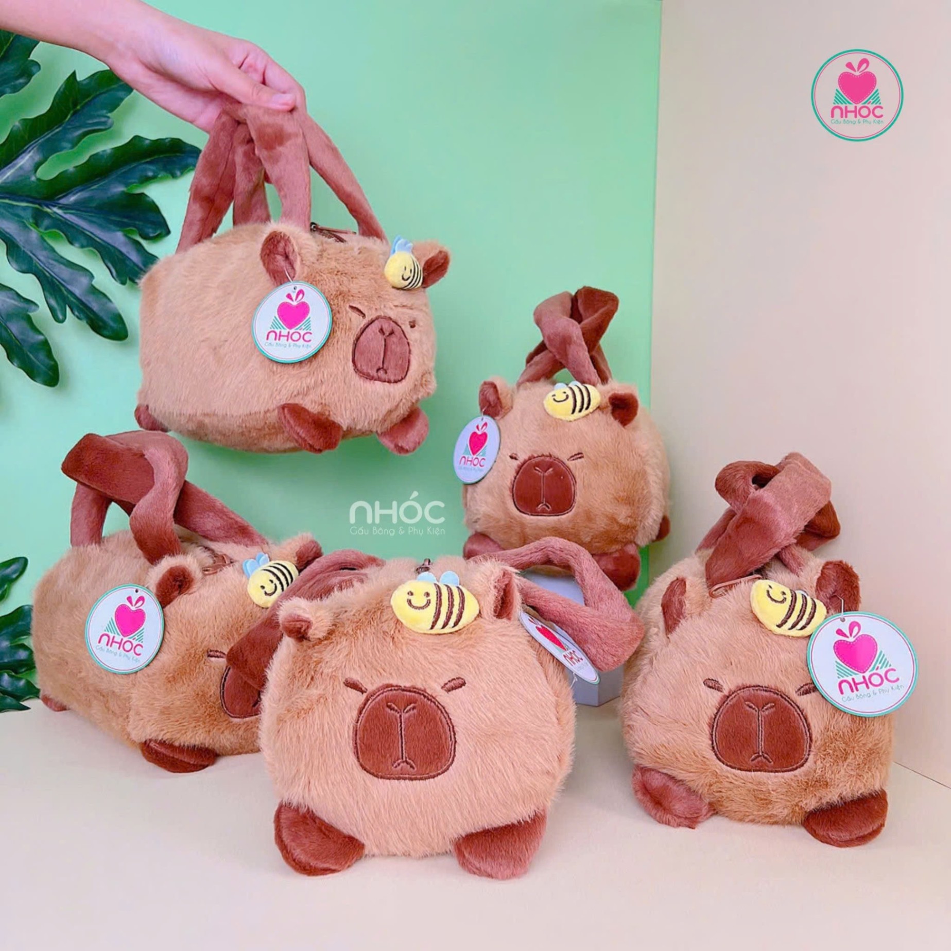 Túi xách kiểu trống Capybara OD - Nâu - 12001