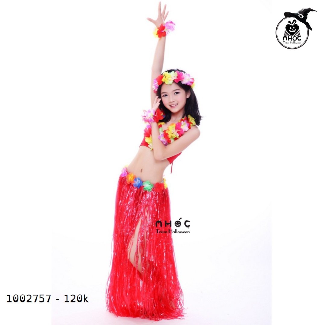 Váy nilong tua rua - Đỏ - 12001