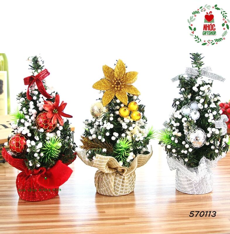 Cây thông noel để bàn có trang trí NN - 6001