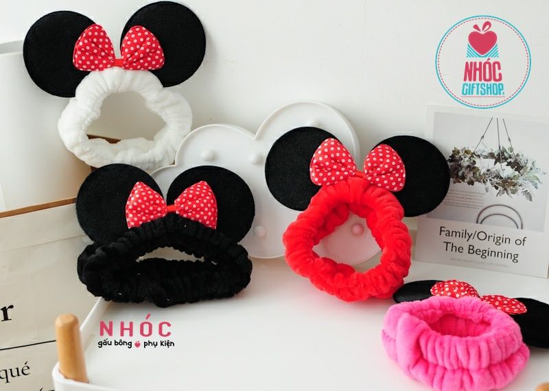 Băng đô vải nơ chuột mickey - 5001