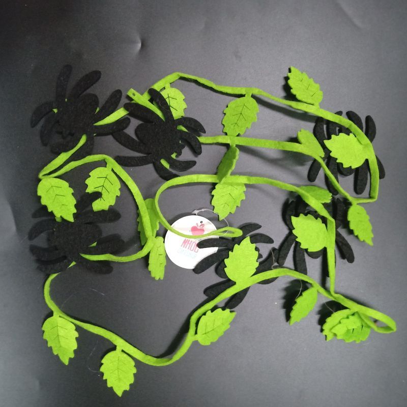 Dây trang trí nỉ dây xanh nhện - 6001