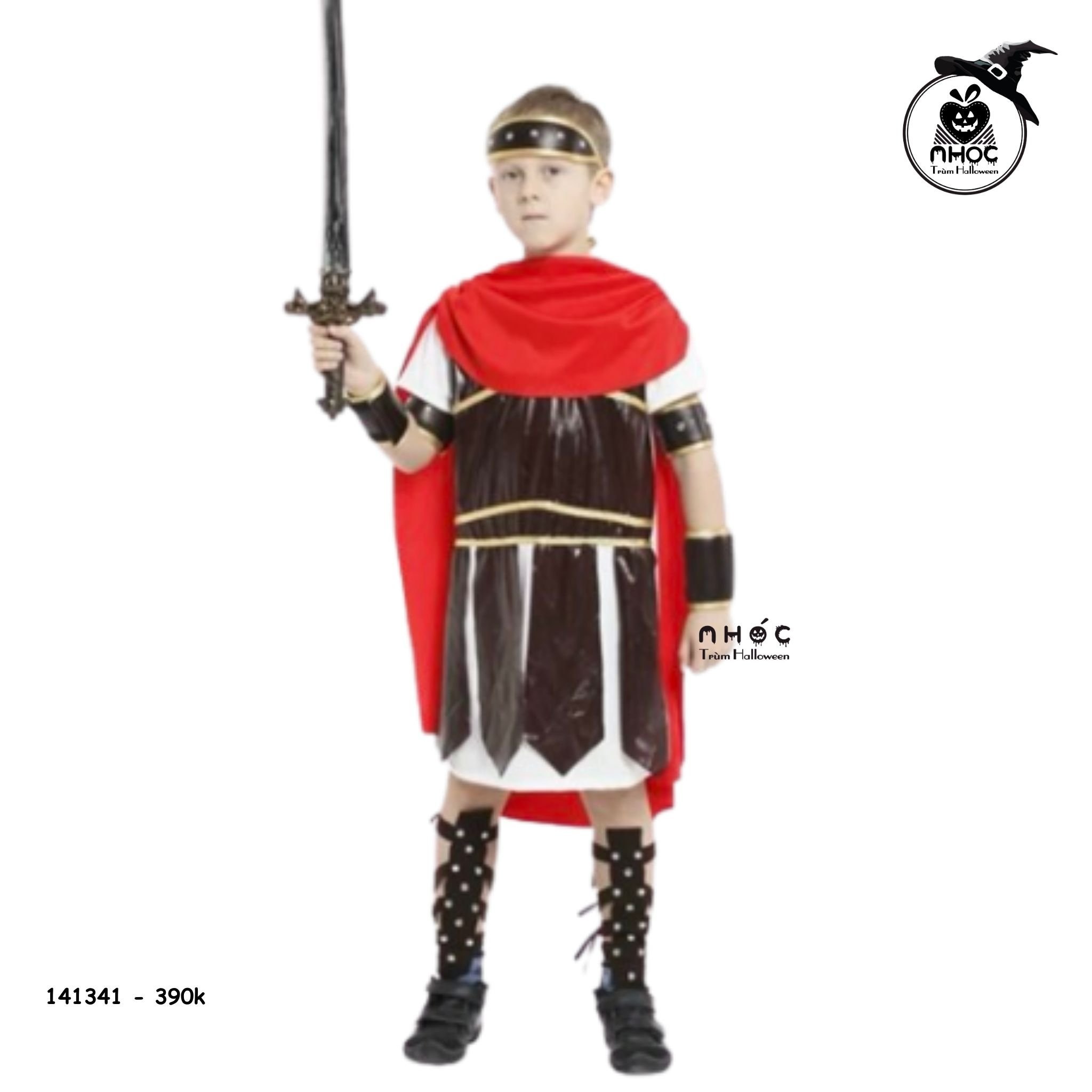 Bộ đồ halloween chiến binh roman warrior combo găng tay - Size M - 115390