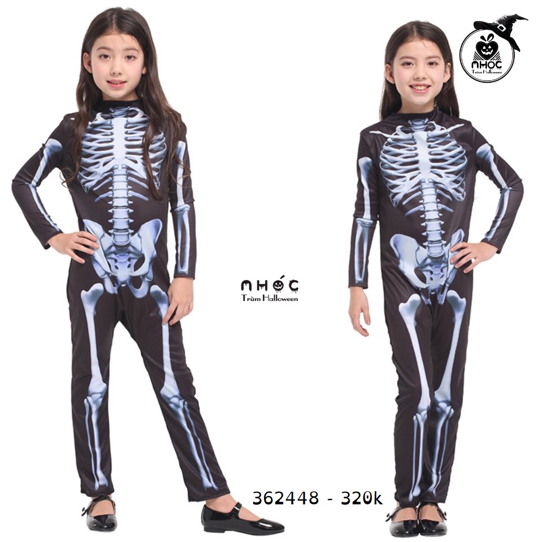 Bộ đồ bay in xương vải thun - Size XL - 32001