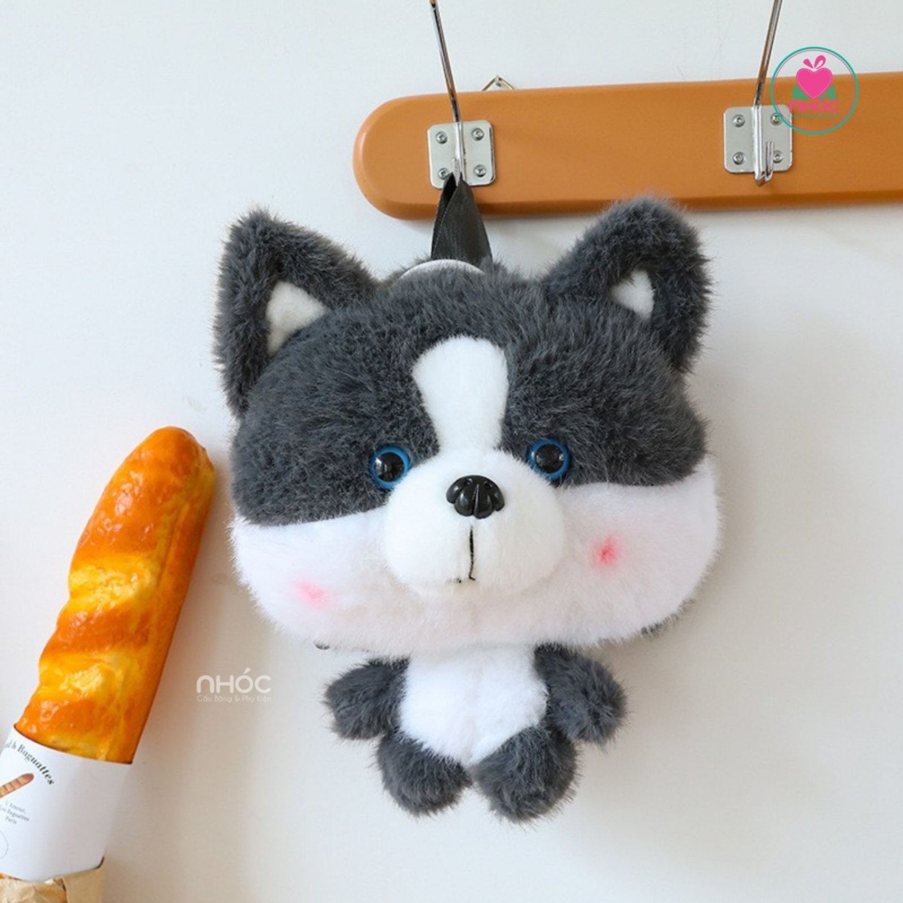 Balo bông kiểu thú lông xù - Husky - 30180