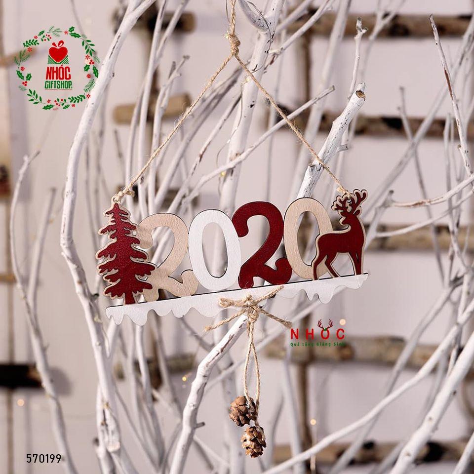 Bảng treo noel gỗ 2020 - 3501