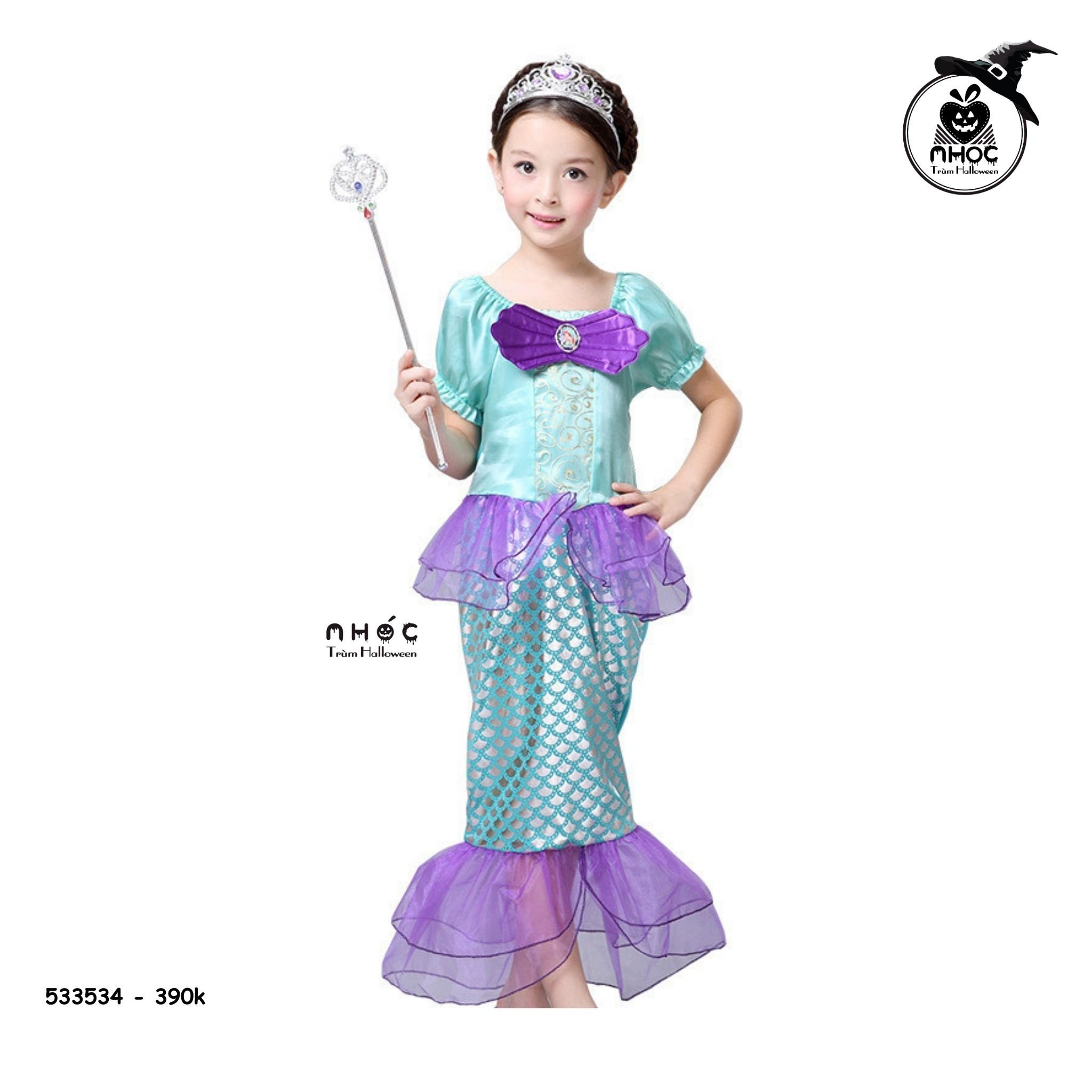 Đầm nàng tiên cá vải nhũ ngực lưới hoa văn - 39001 - XL