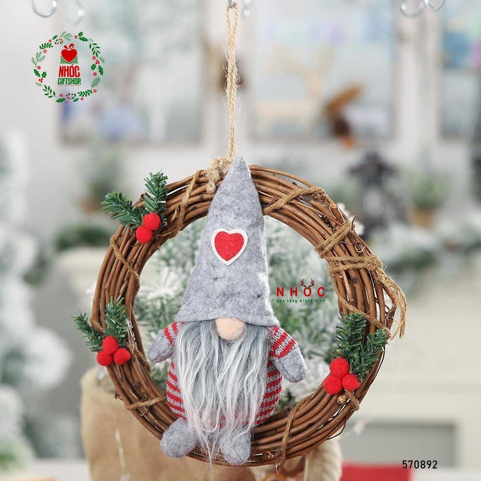 Vòng nguyệt quế gai ông già noel - 20140 - Xám