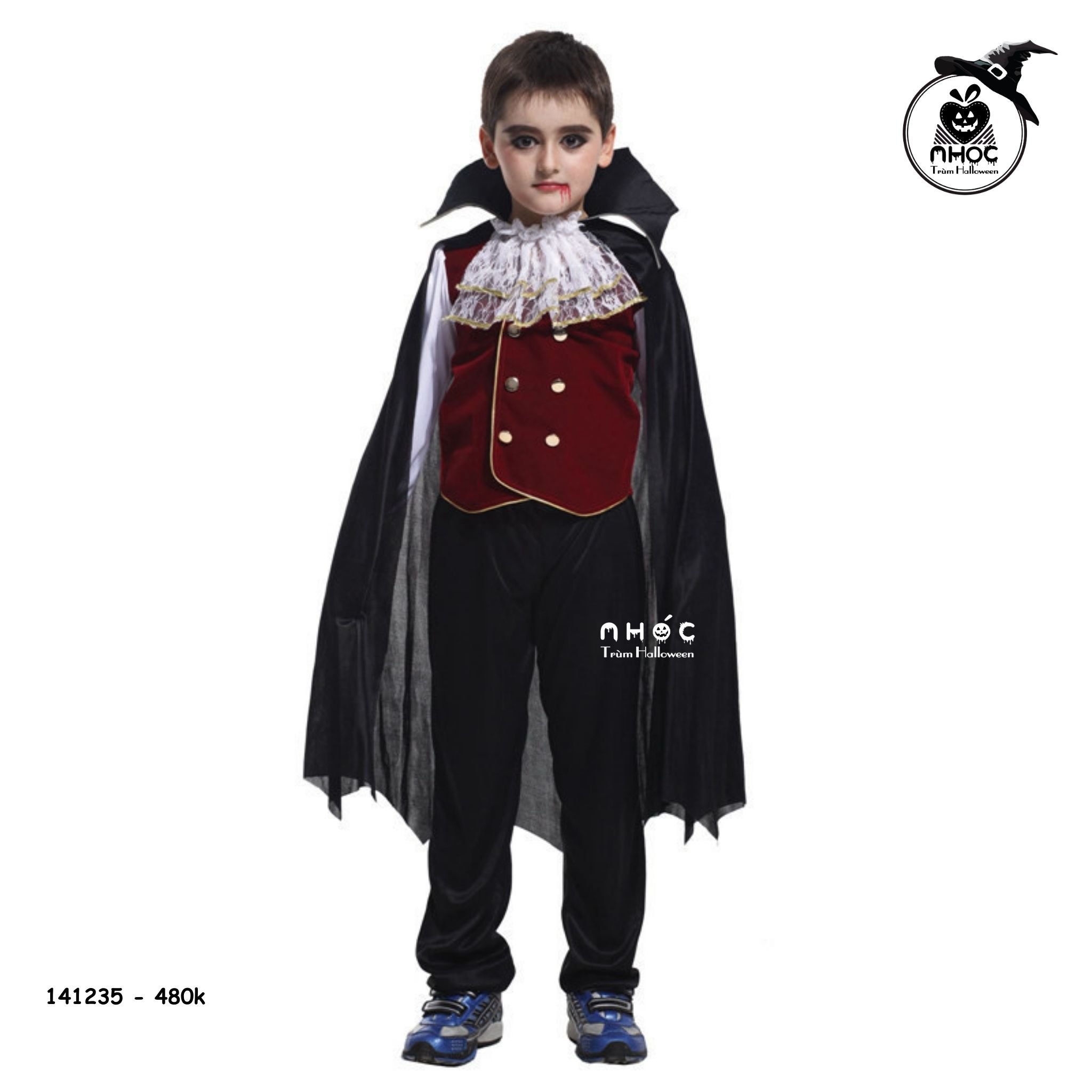 Bộ đồ ma cà rồng Noble Vampire combo khăn cổ - Size XL - 140480