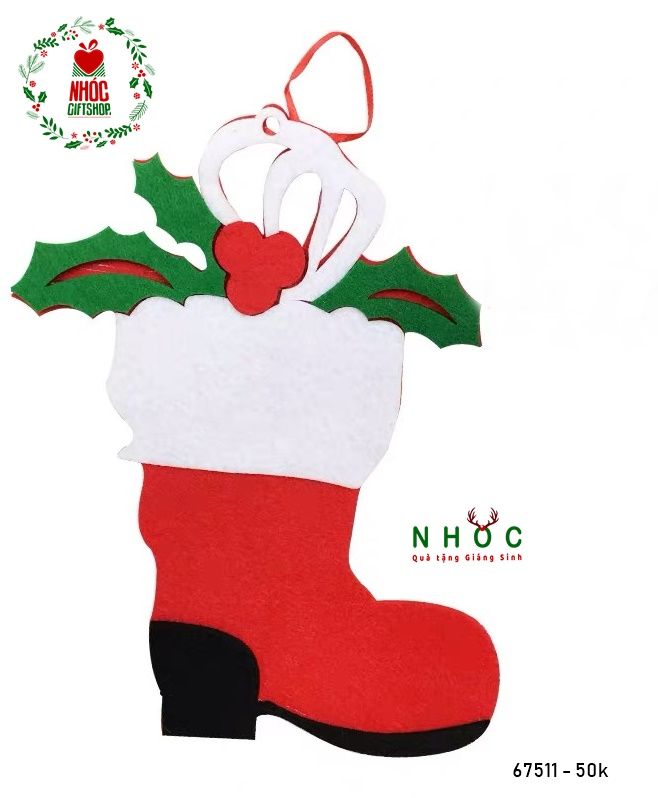 Mô hình Noel giày nỉ - 2550