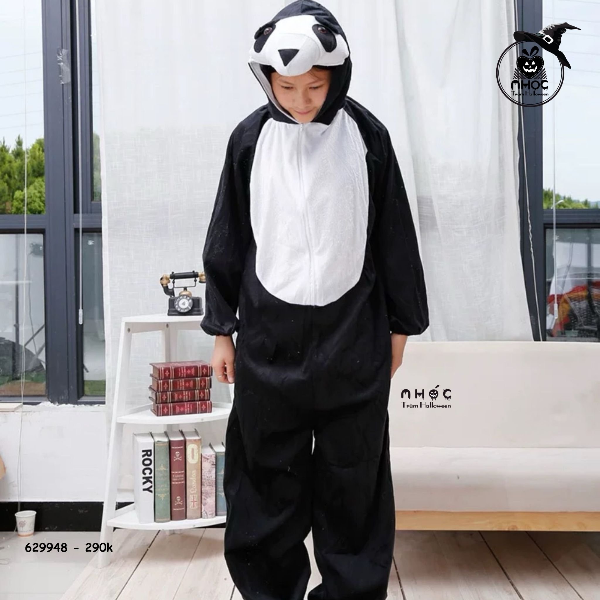 Bộ đồ bay TE gấu panda vải nỉ - Size M - 80290