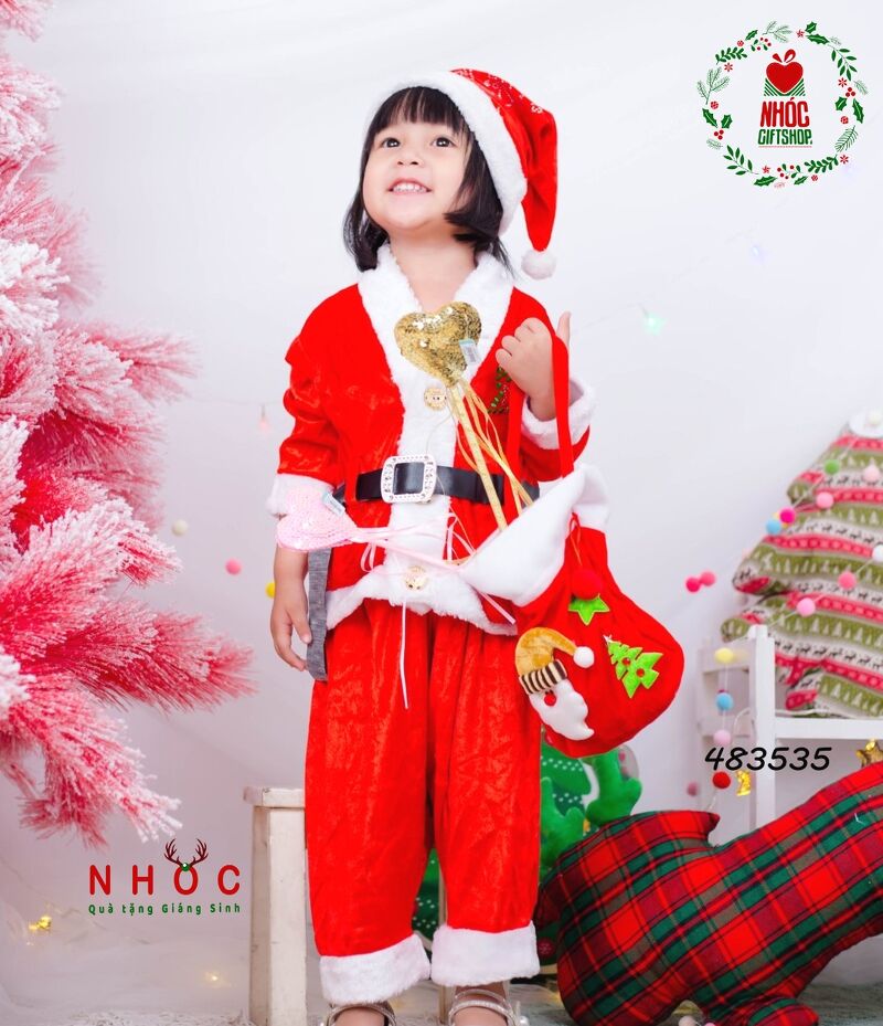 Đồ bộ nhung noel - Size 8 - 115180