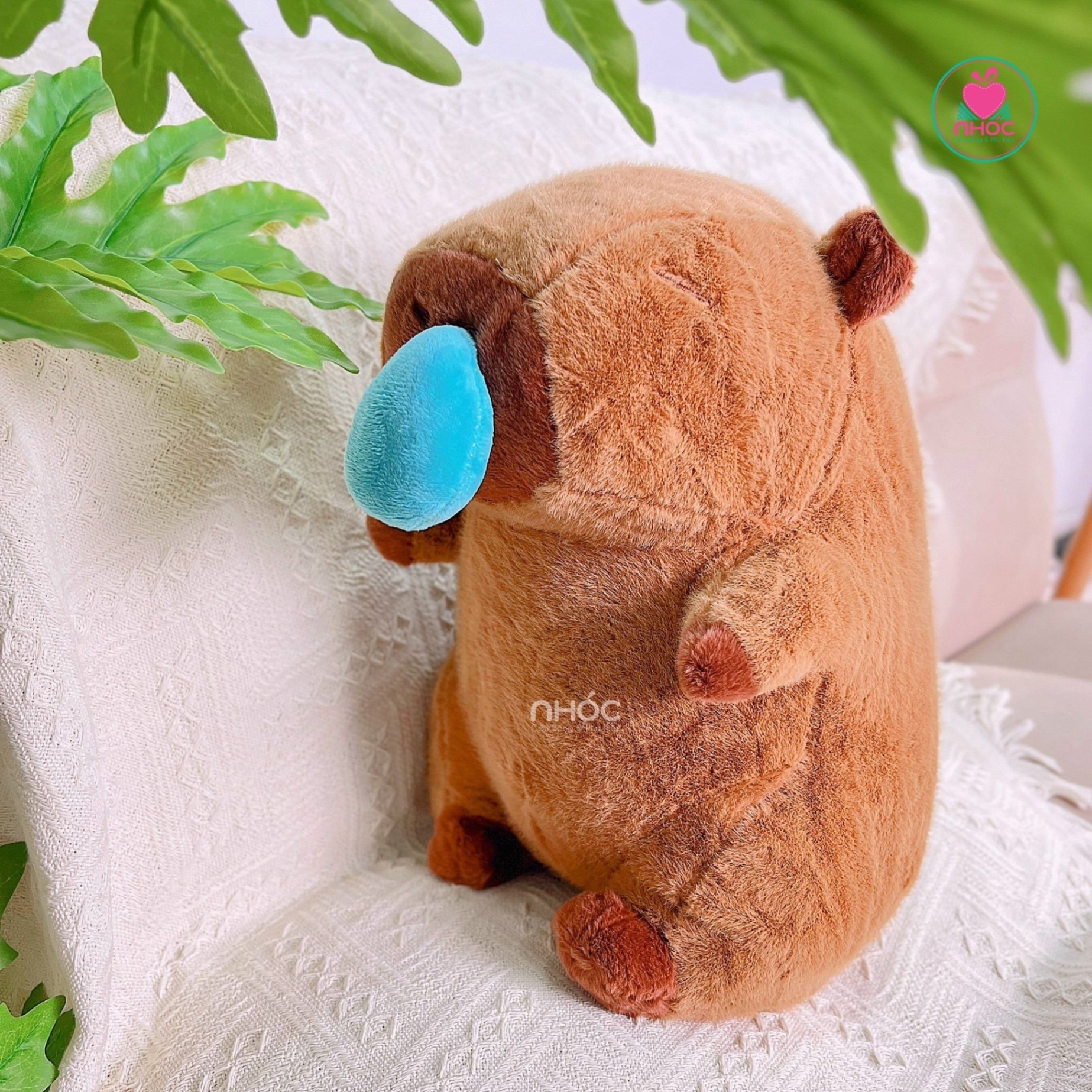 Thú bông Capybara chảy nước mũi lông xù OD - 45440