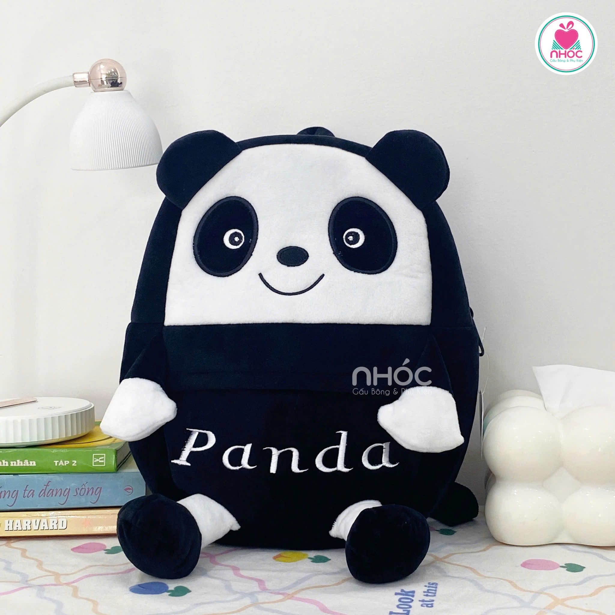 Balo bông kiểu chân dài - Panda - 21001