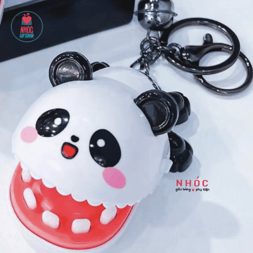 Móc khóa thú cắn tay - Panda - 7001