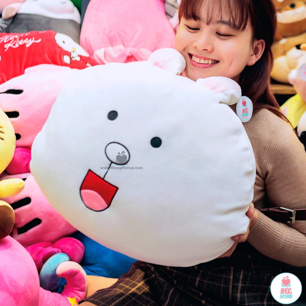 Gối bông kiểu đầu Thỏ Cony lông mịn 40260
