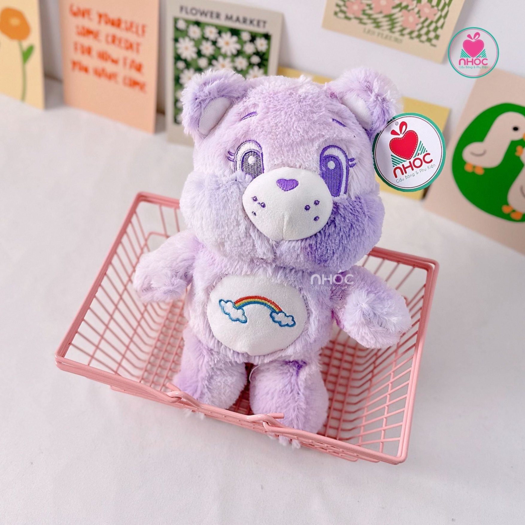 Thú bông nhỏ Teddy bụng cầu vòng OD - 12001