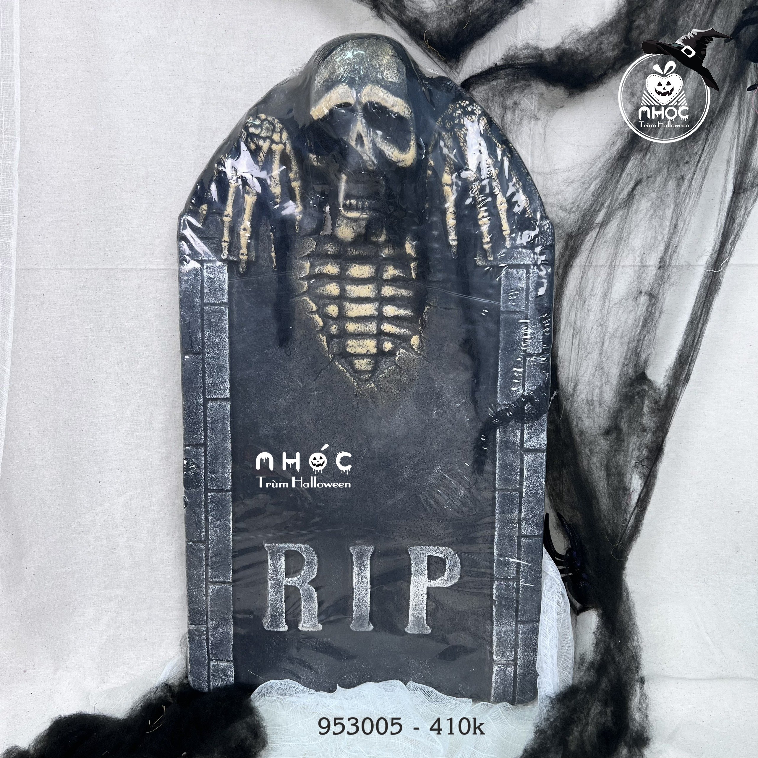 Bia mộ xốp mềm đầu lâu xương rip - 70410
