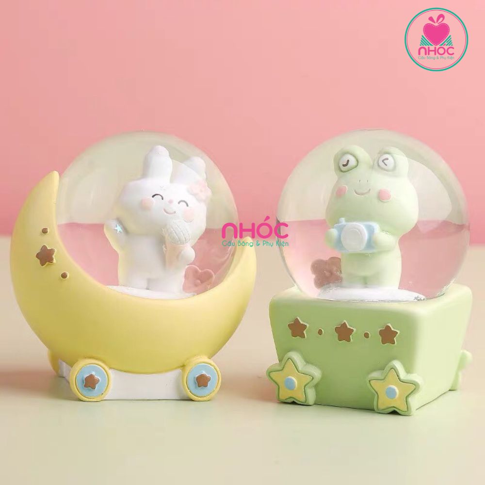 Cầu tuyết Ếch xanh nhạc đèn - 10120