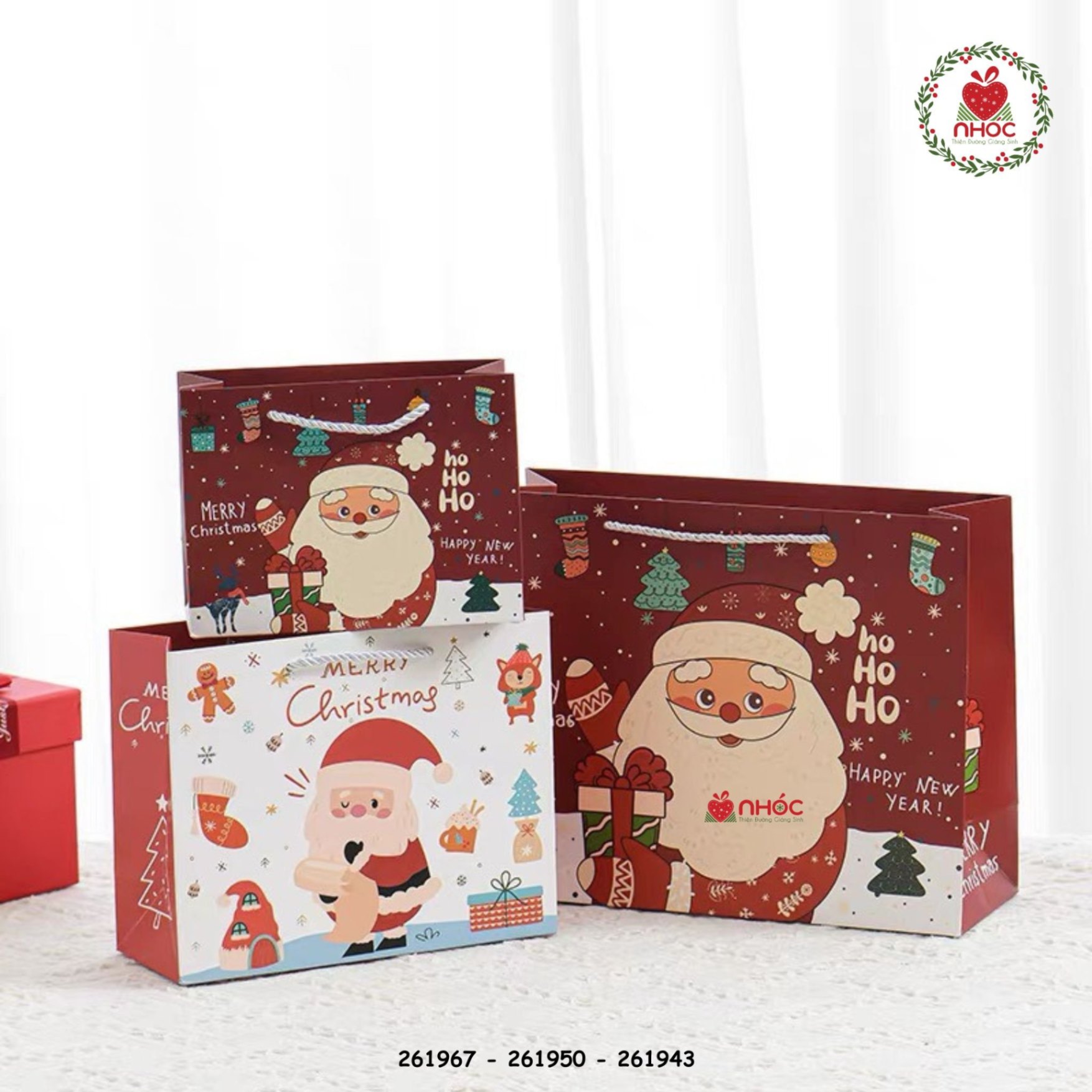 Túi quà Noel quai ngang