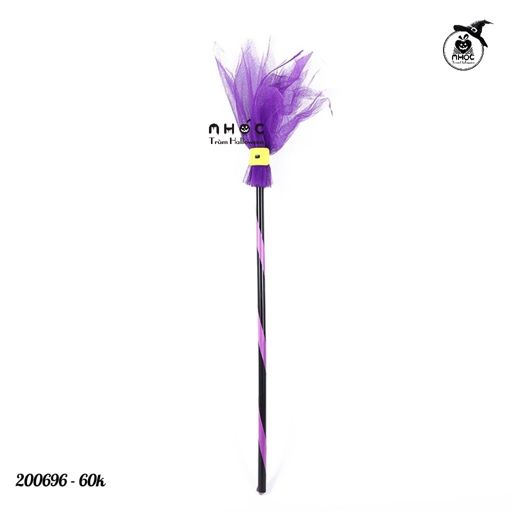 Chổi phù thủy lưới màu - Tím - 6001