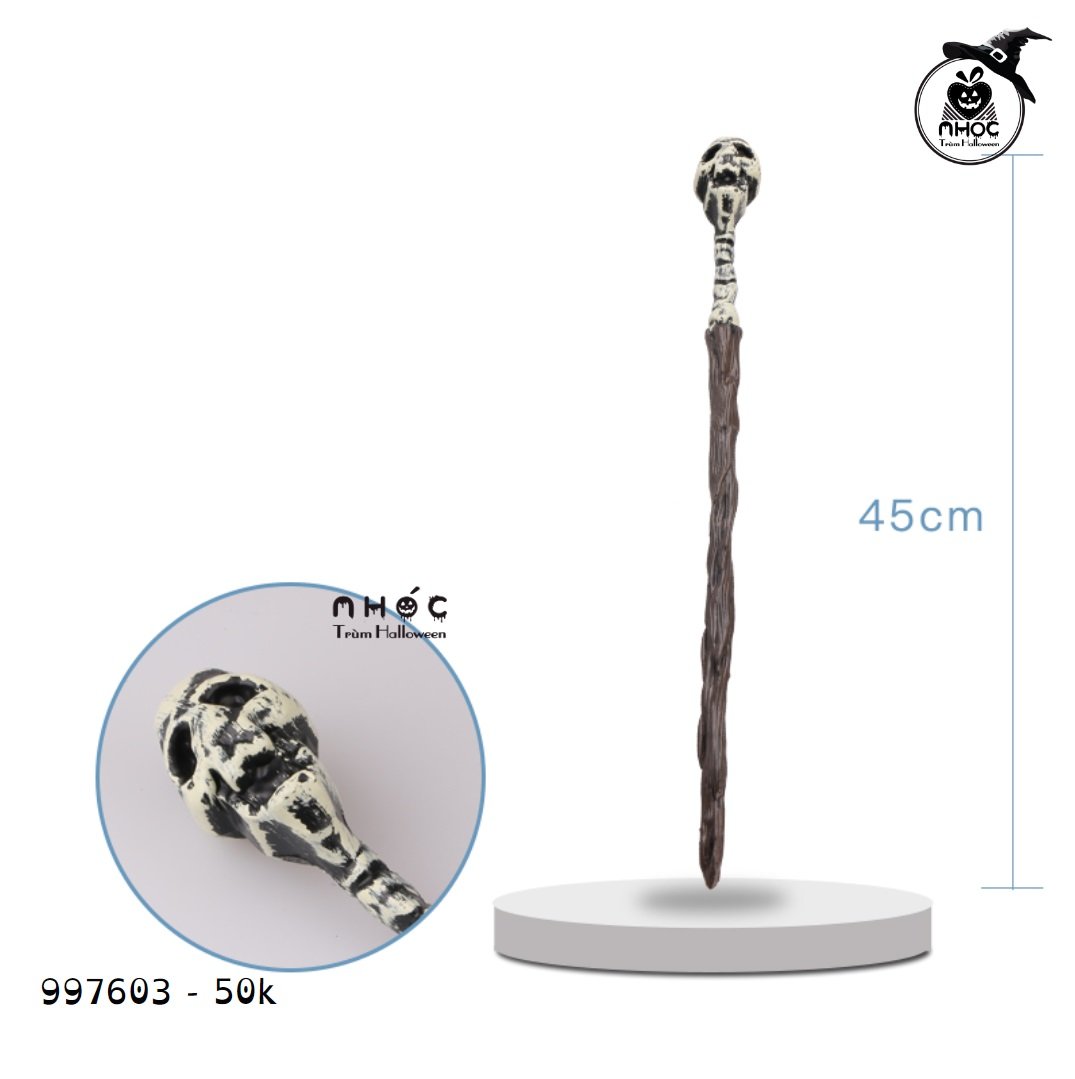 Đũa thần Harry Potter Đầu lâu - Đen trắng - 5001