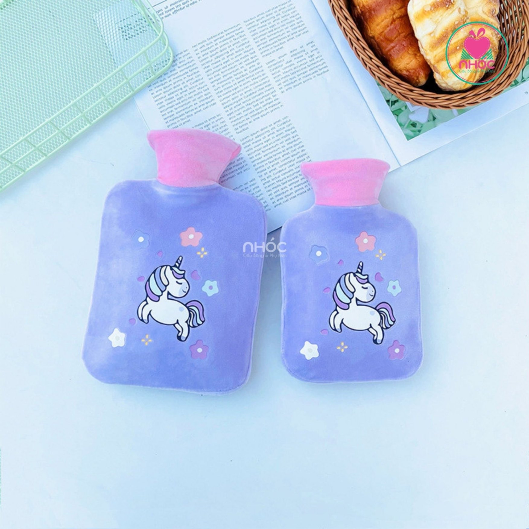 Túi chườm bông in thú - Kỳ lân - 50090