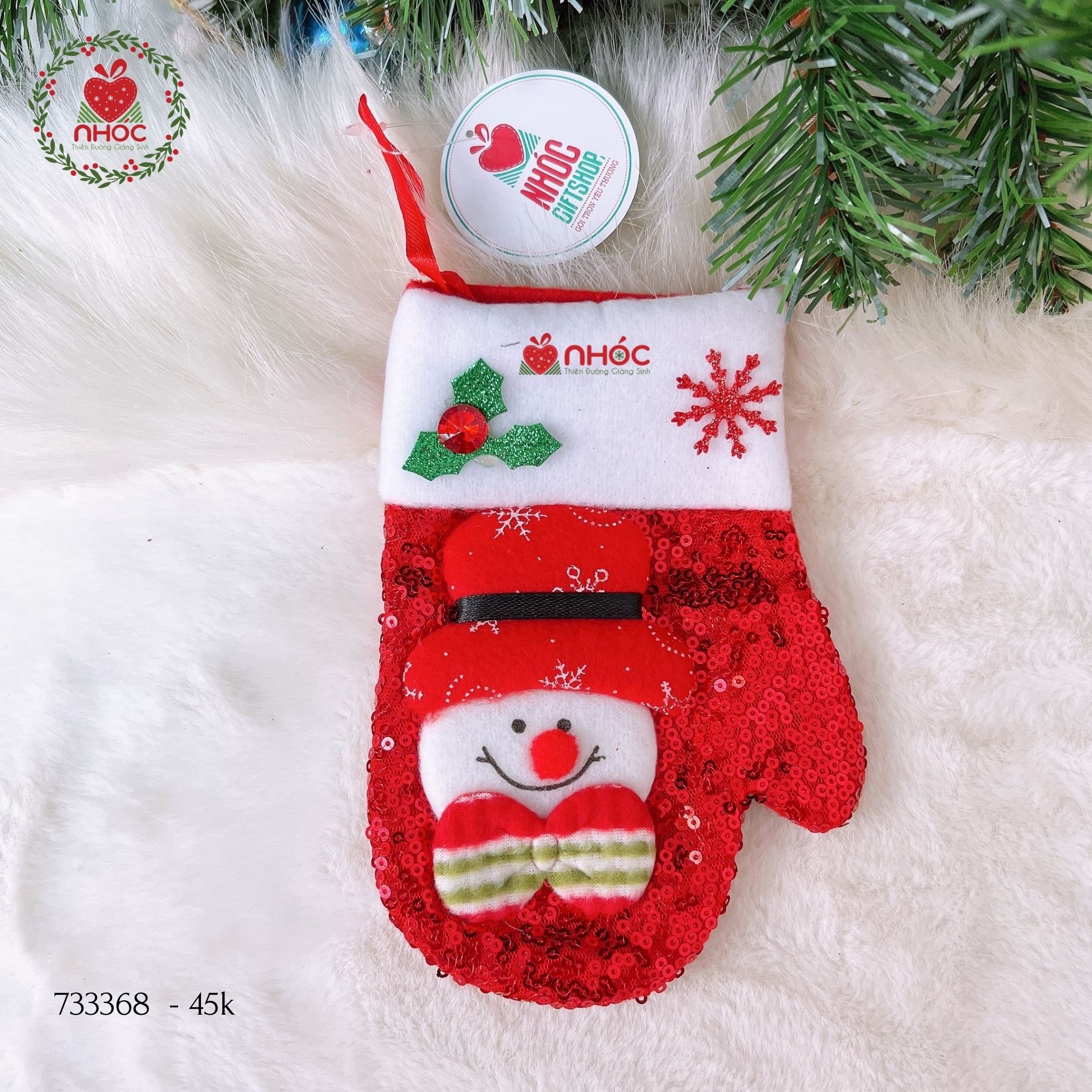 Bao tay noel kim sa - 4501 - Người tuyết