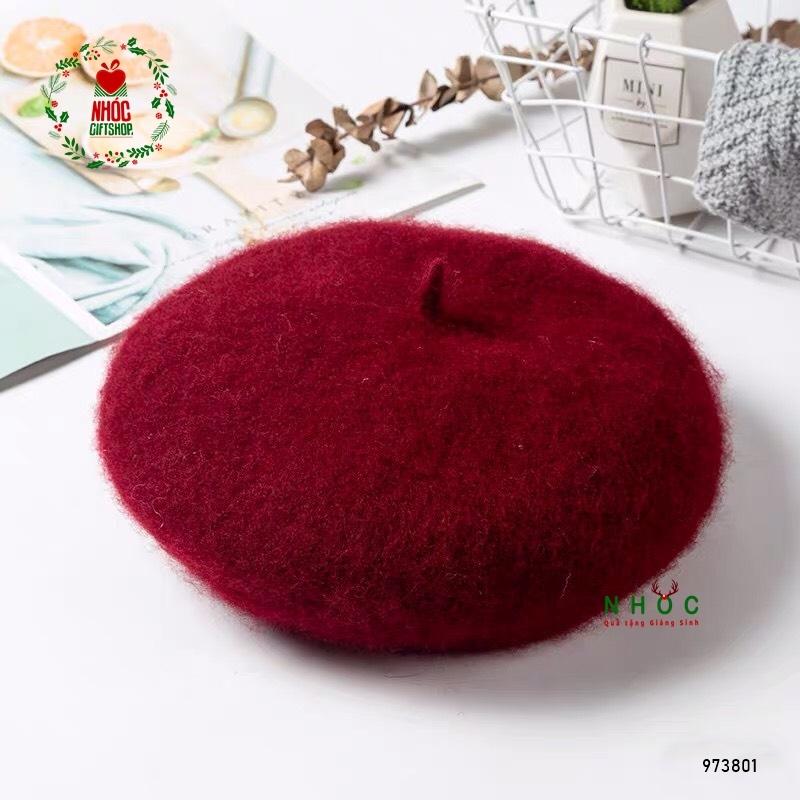 Nón nỉ bánh tiêu - Đỏ đô - 14001