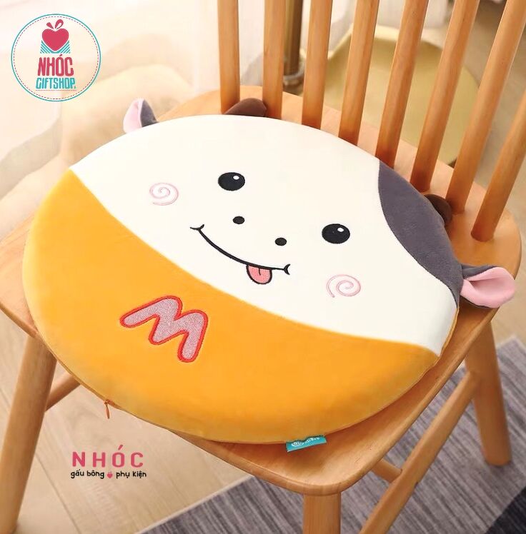 Gối tựa lưng cao su non Bò - Vàng - 22001