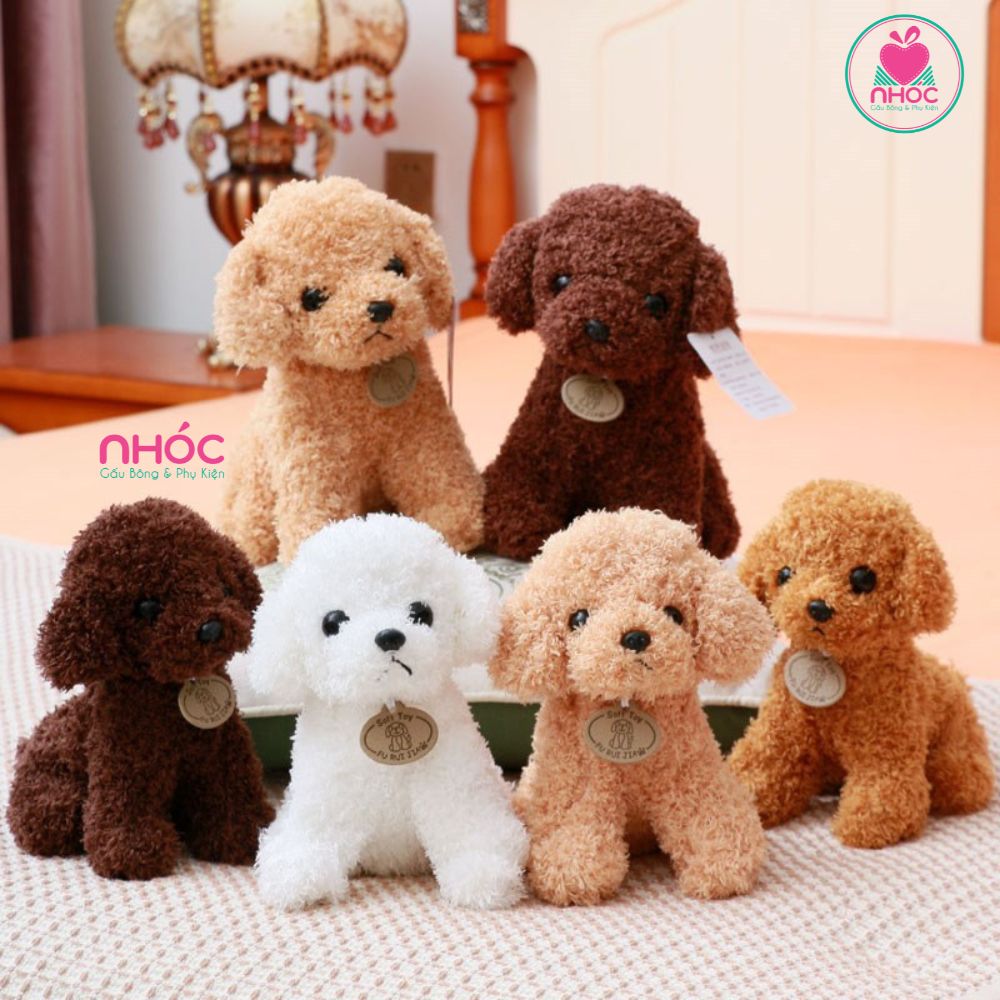 Thú bông chó Poodle lông chỉ