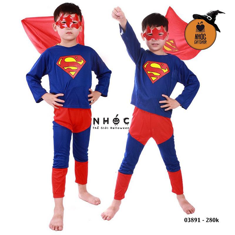 Bộ đồ Supper man vải thun - Size 9 - 28001