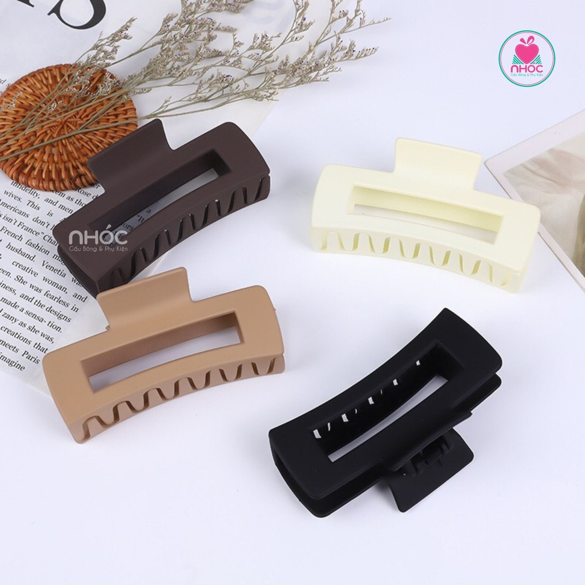 Kẹp gắp nhựa chữ nhật 12.5cm - 3001