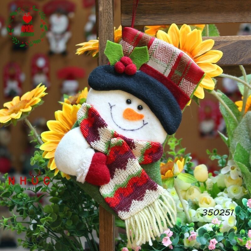 Tất noel nỉ len - Người tuyết - 45220