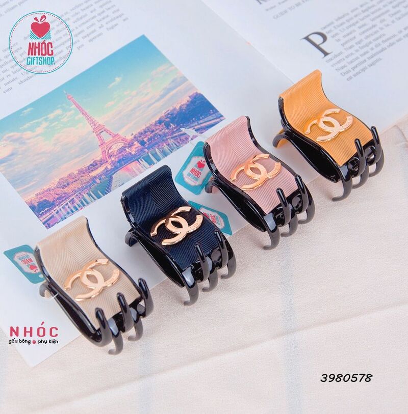 Gắp 5 chấu vải màu Chanel - 6001