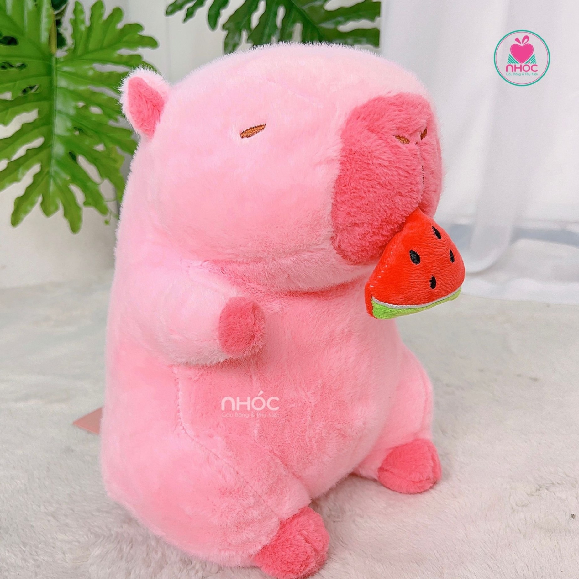 Thú bông Capybara kéo trái cây - Hồng - 45420
