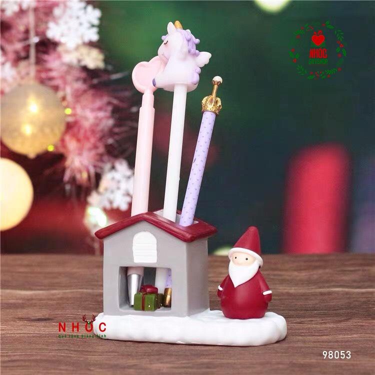 Lọ cắm viết noel - Ông già ngôi nhà - 18001