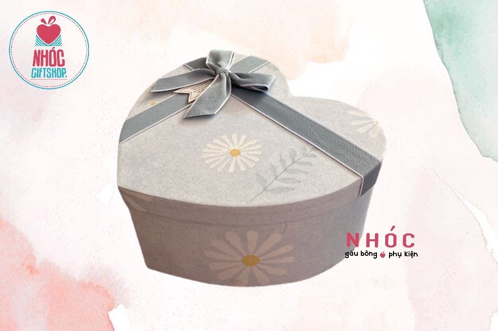 Hộp quà hàn quốc trái tim bộ - 02110