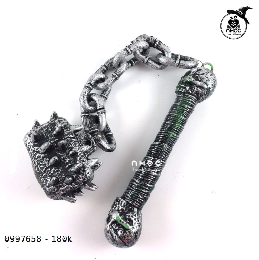 Dây xích cầm tay truỳ gai - Xám - 18001