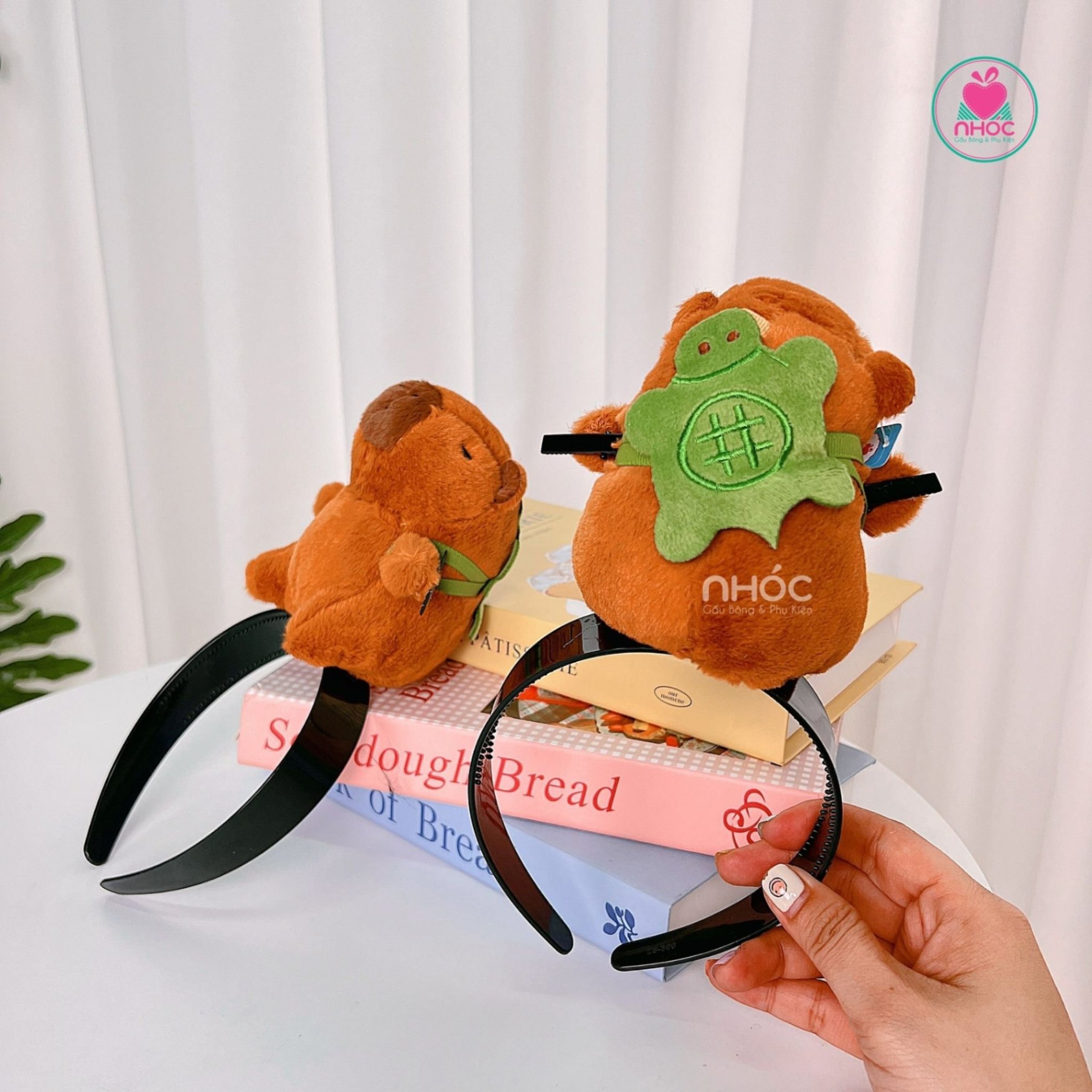 Băng đô kiểu Capybara kẹp - Đeo balo - 8501