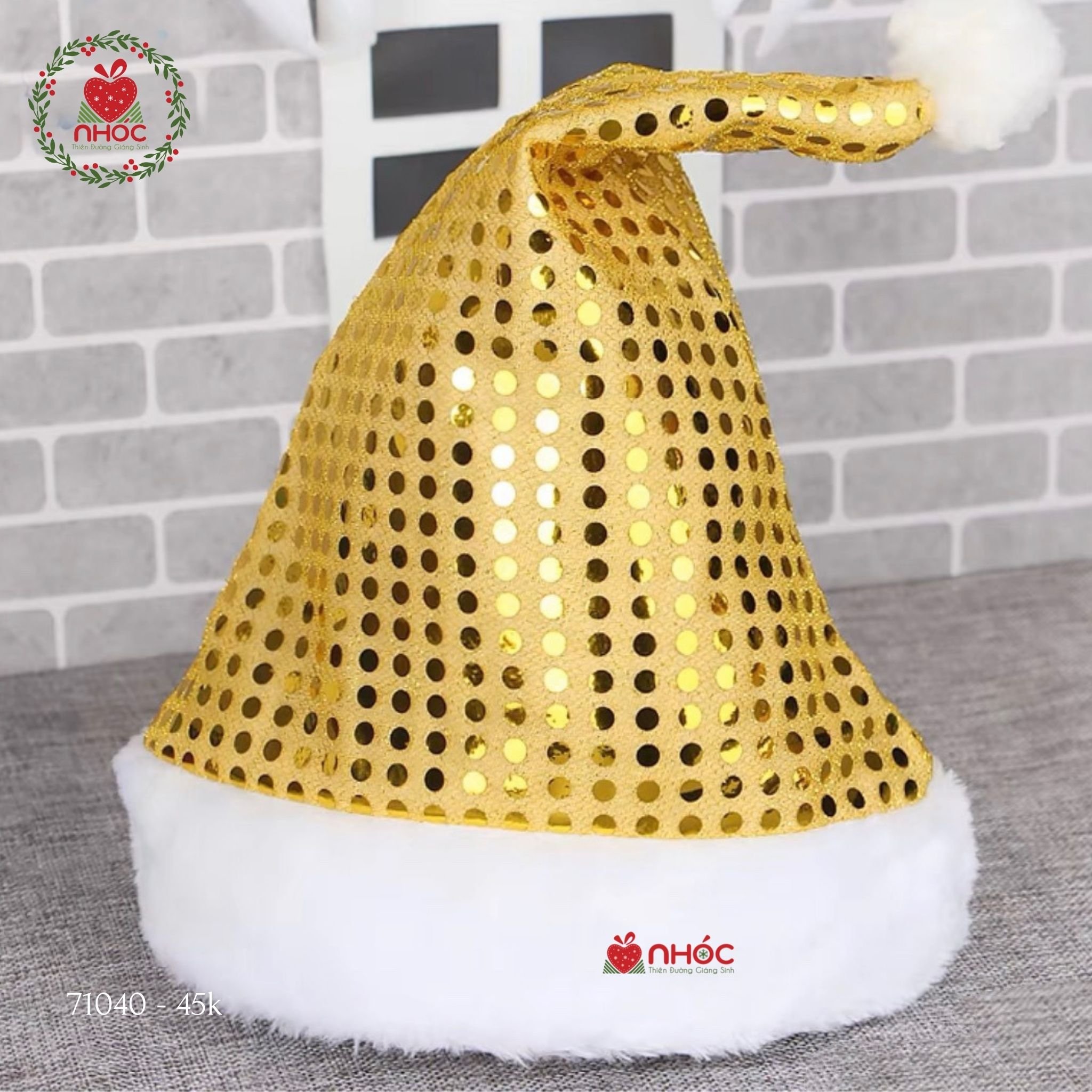 Mũ noel kim sa - Vàng - 4501