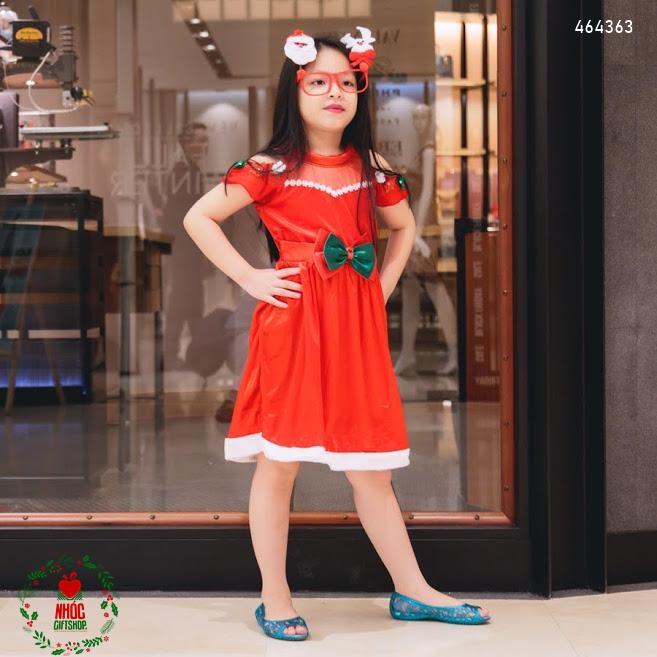 Đầm nhung noel cổ lọ - Đỏ - Size 1 - 40160