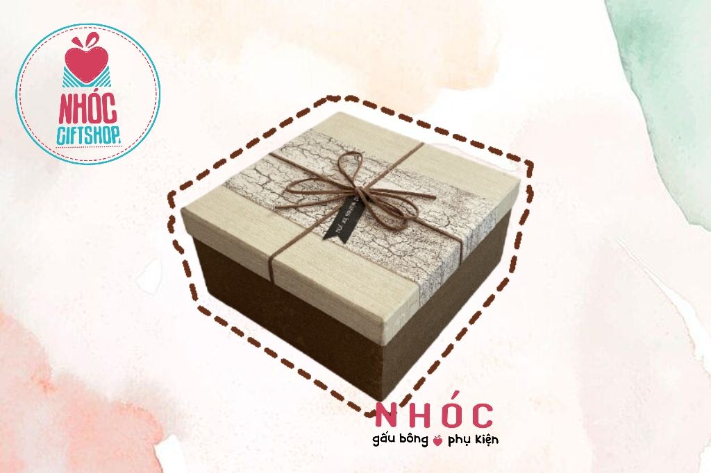 Hộp quà hàn quốc vuông bộ - 0560