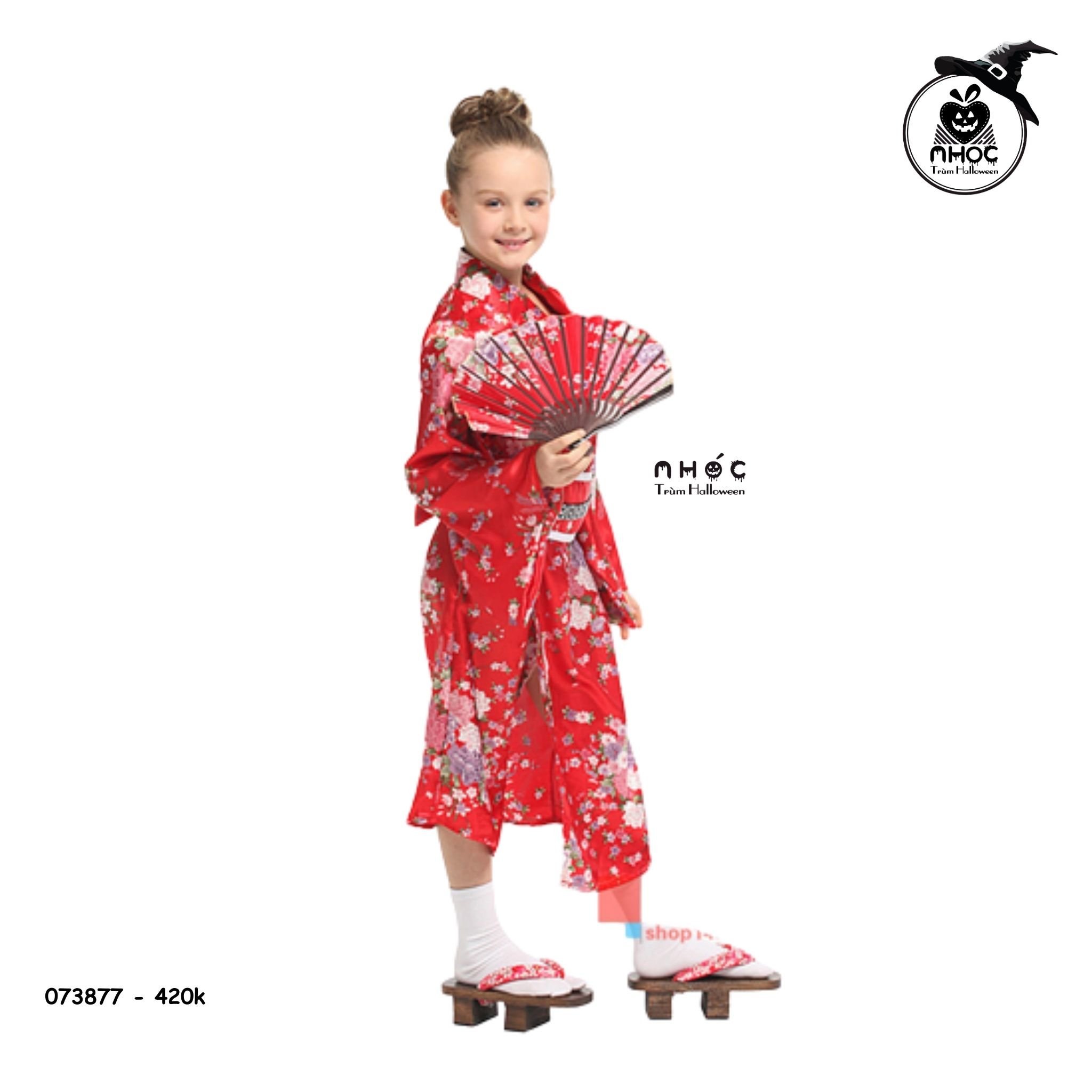 Đầm halloween kimono combo đai lưng - Đỏ - Size L - 125420