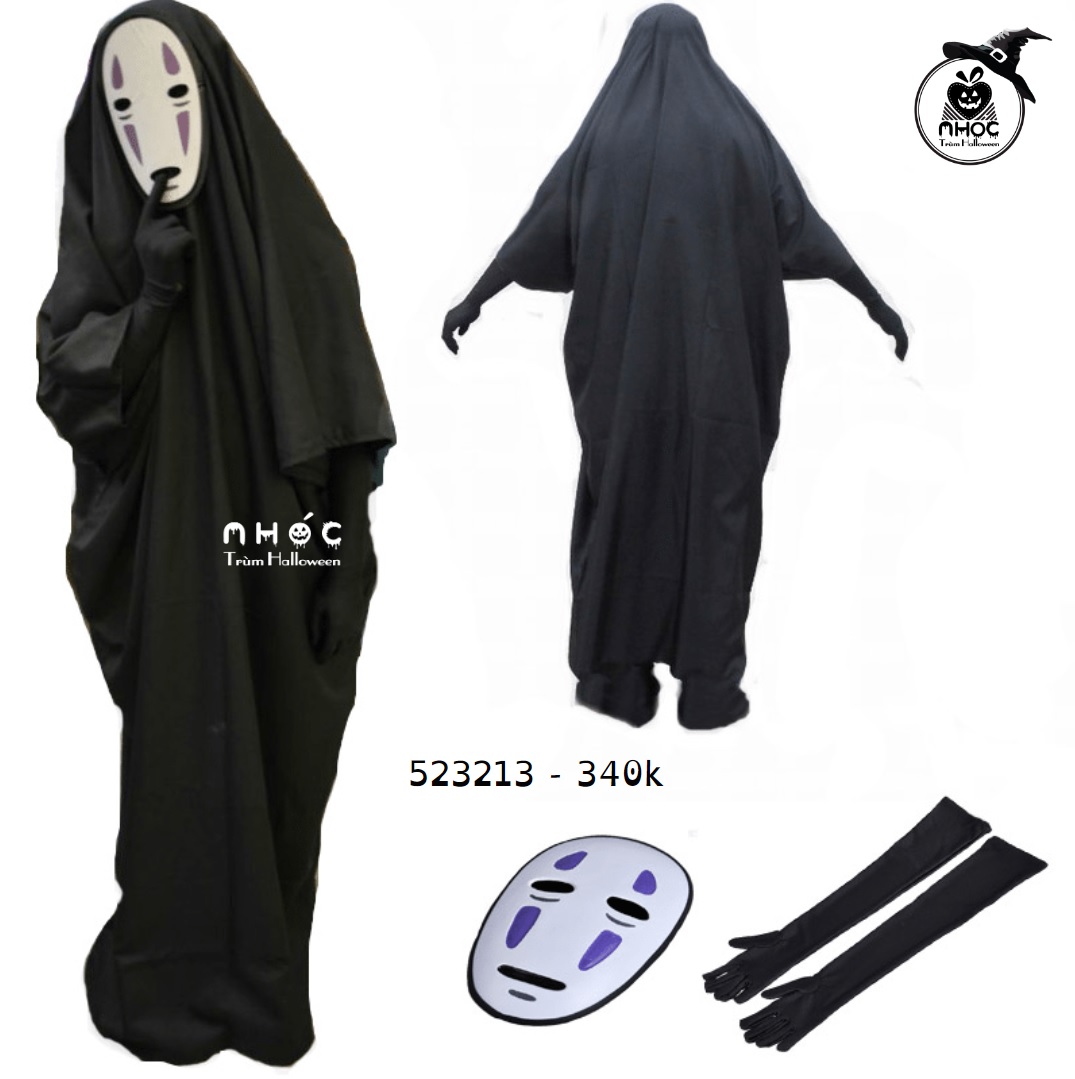Áo halloween NL ma vô diện combo mặt nạ bao tay - Size M - 175340
