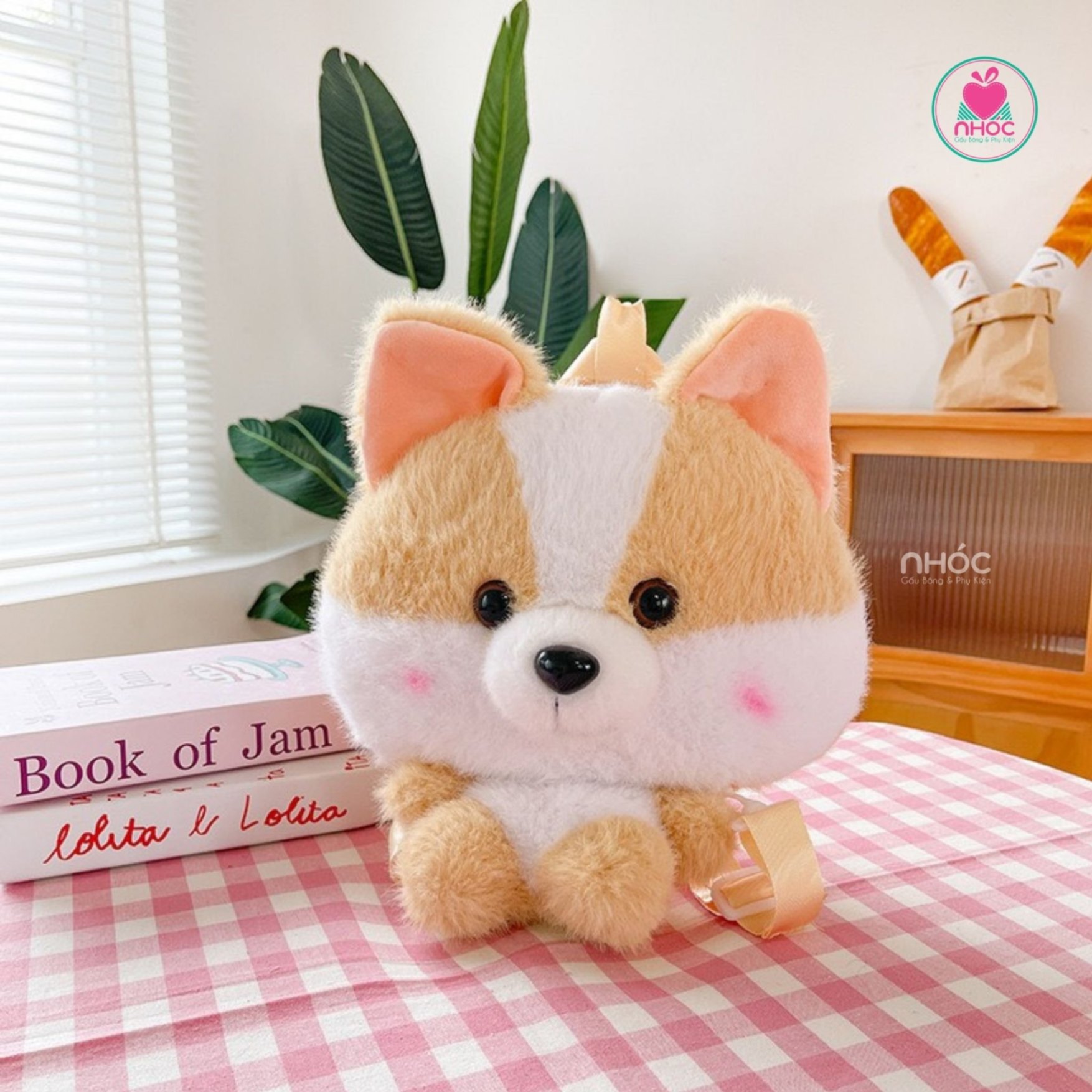 Balo bông kiểu thú lông xù - Shiba - 30180
