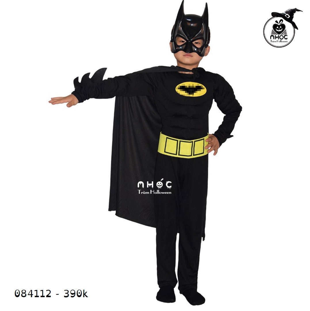 Bộ đồ bay TE Batman tay phồng vải thun - Size S - 100390