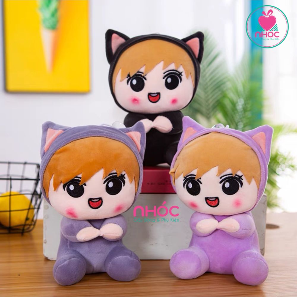 Thú bông nhỏ Búp bê mặc suit tai mèo