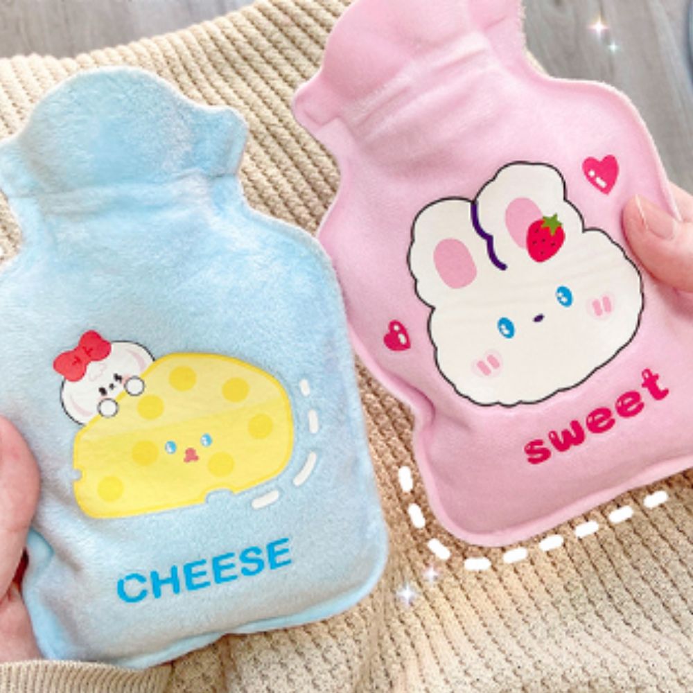 Túi chườm nóng lạnh vỏ bông Gấu Cheese - Xanh dương - 15030